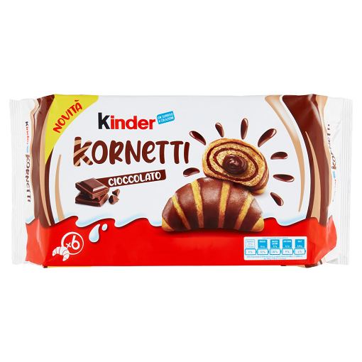 Kinder Kornetti Cioccolato - rogaliki czekoladowe 252g