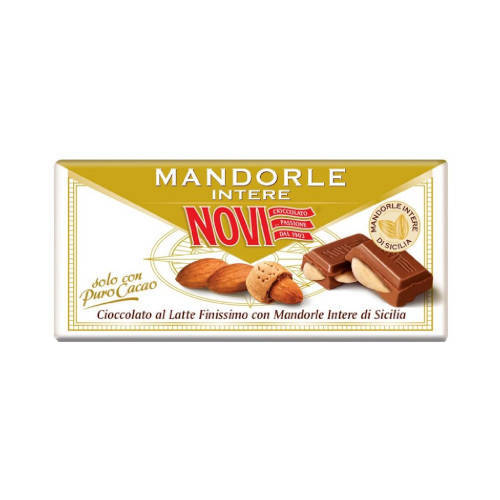 Novi Mandorle Intere włoska czekolada z całymi migdałami 100g