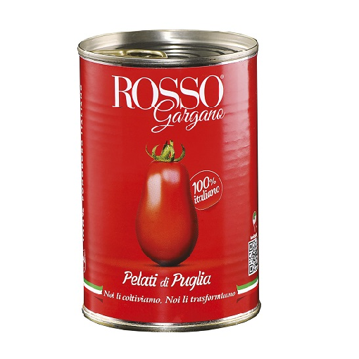 Rosso Gargana Pelati di Puglia - pomidory bez skórki z Apulii 400g